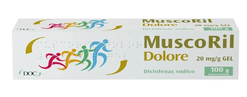 Muscoril Dolore Gel Antidolorifico per Traumi Muscolari Tubo da 100 g