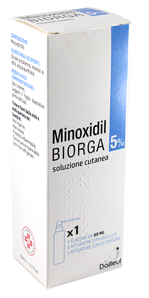 MINOXIDIL BIORGA*SOL CUT 1FL5%