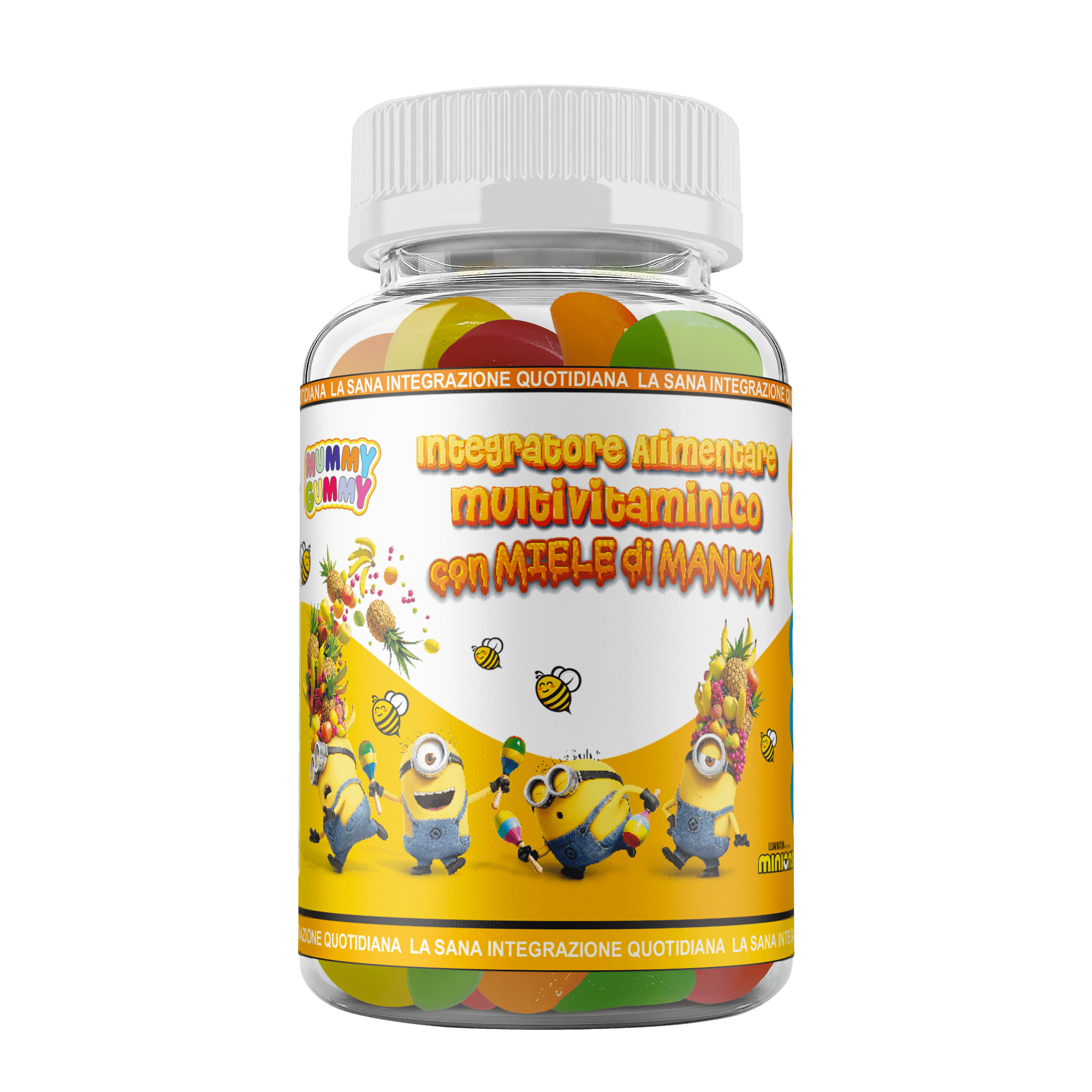 Integra Mummy Gummy - Multivitaminico con Miele di Manuka Integratore Minions, 60 Gommose