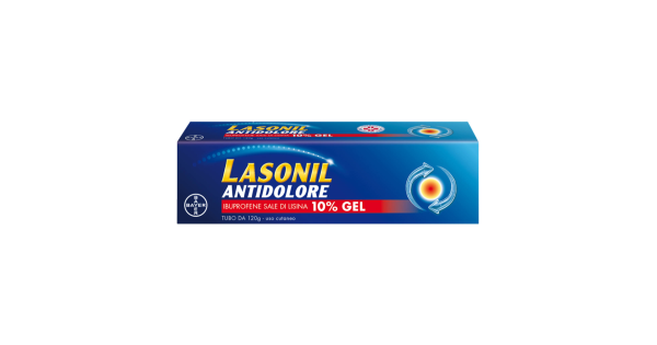 Lasonil Antidolore Gel Antidolorifico Antinfiammatorio per Dolori Muscolari e Articolari Tubo 120gr