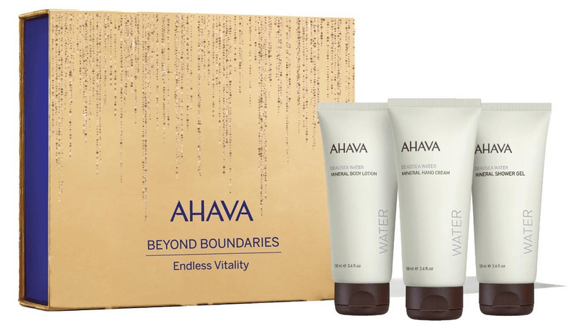 Ahava Endless Vitality Cofanetto Gel Doccia + Crema Corpo + Crema Mani, 3 x 100ml