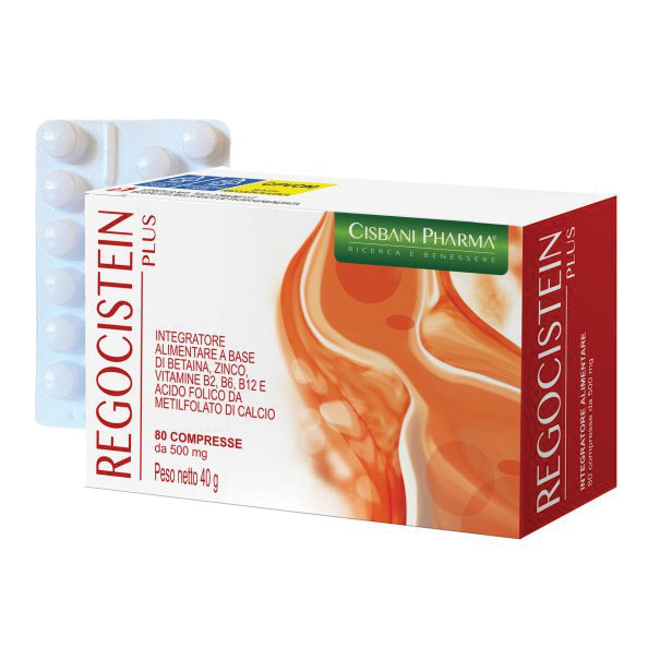 Regocistein Plus Integratore Per Il Metabolismo Dell'omocisteina 80 Compresse