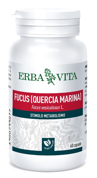 Erba Vita Fucus Quercia Marina Integratore Metabolismo 60 Capsule 500 mg