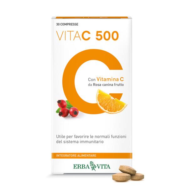 Erba Vita Vita C 500 Integratore Sistema Immunitario 30 Compresse