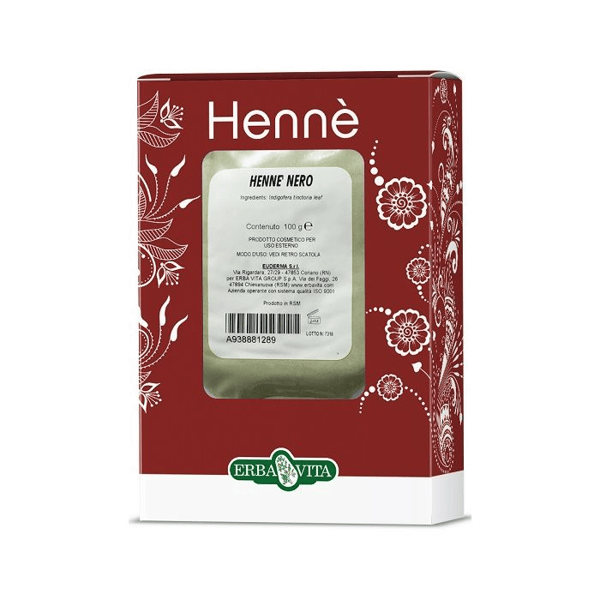 Erba Vita Hennè Color Cap Nero Tintura Per Capelli 100 g