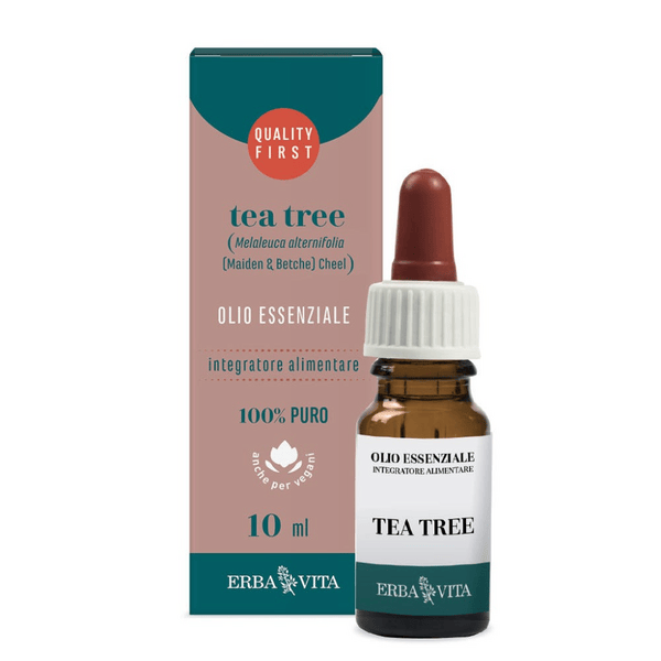 Erba Vita Olio Essenziale Tea Tree Integratore Benessere Vie Respiratorie 10 Ml