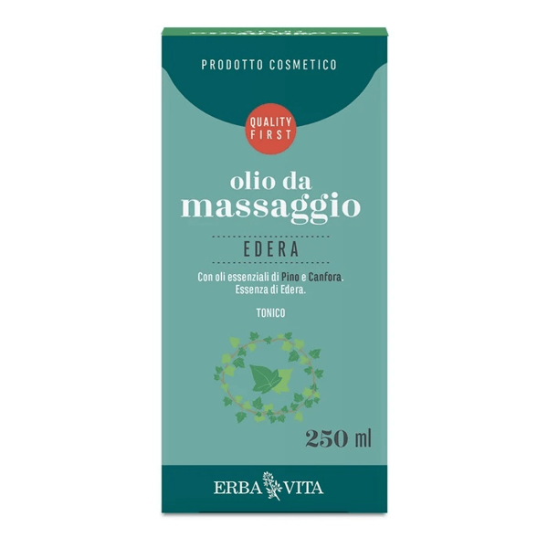 Erba Vita Edera Olio Da Massaggio Idratante e Drenante 250 ml