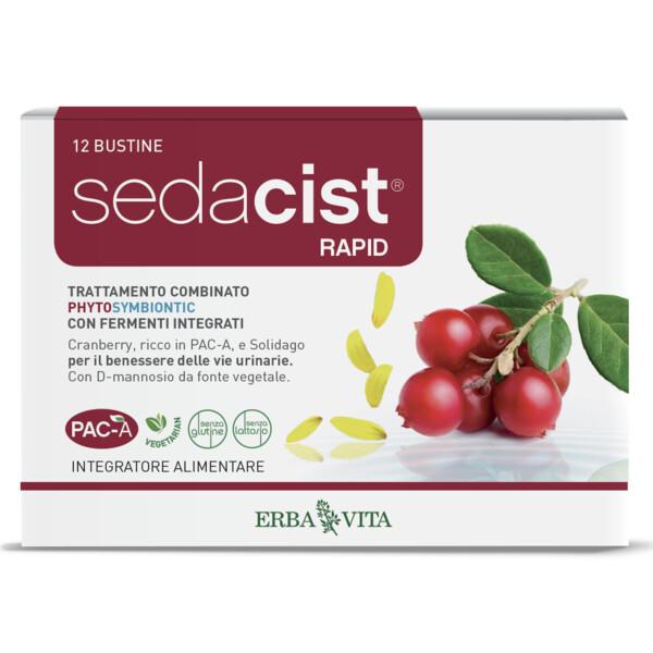 Erba Vita Sedacist Rapid Integratore Vie Urinarie 6+6 Bustine