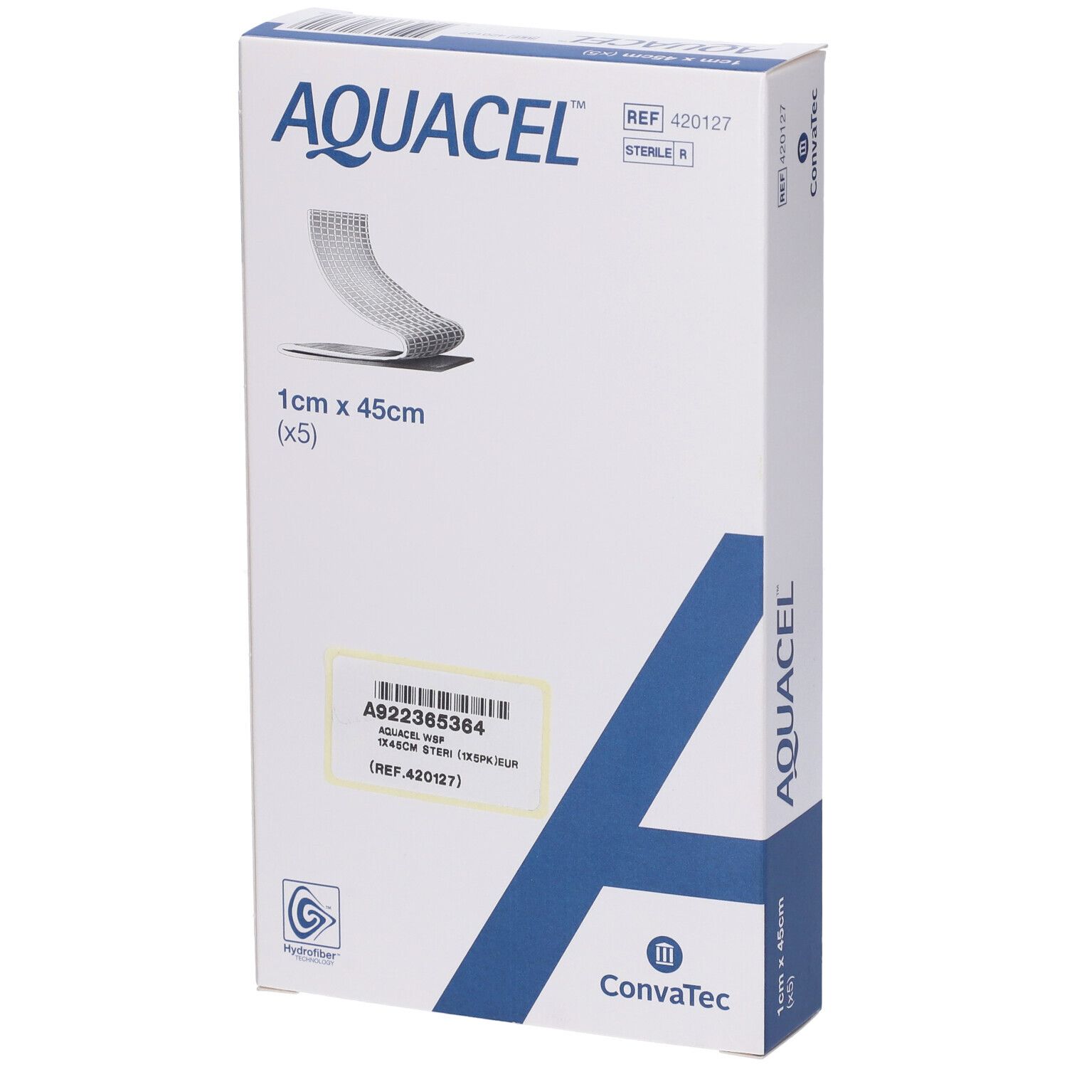 Medicazione In Tecnologia Hydrofiber Carbossimetilcellulosa Sodica E Cellulosa Rigenerata Aquacel Extra 1X45 Cm 5 St