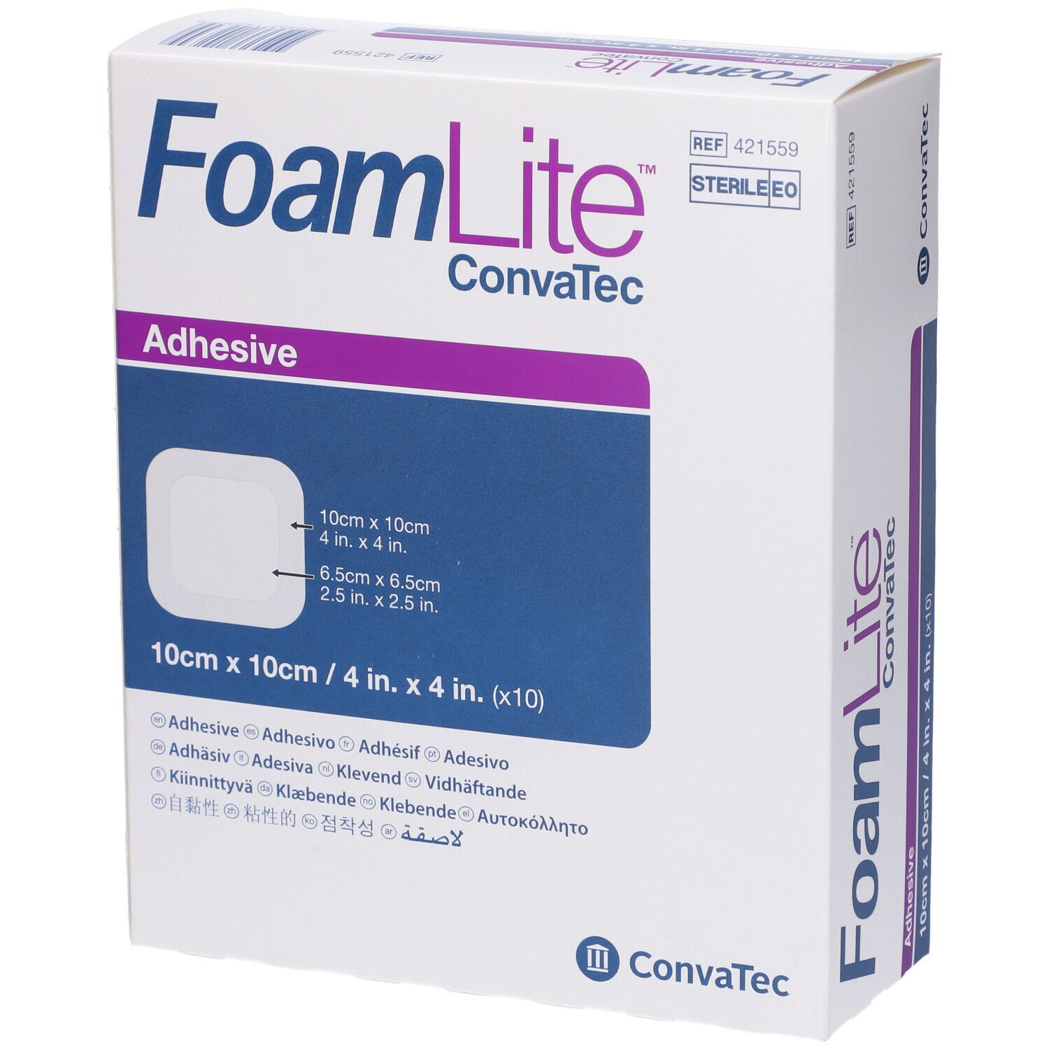 Convatec Foam Lite 10X10 10Pz 10 pz Compresse