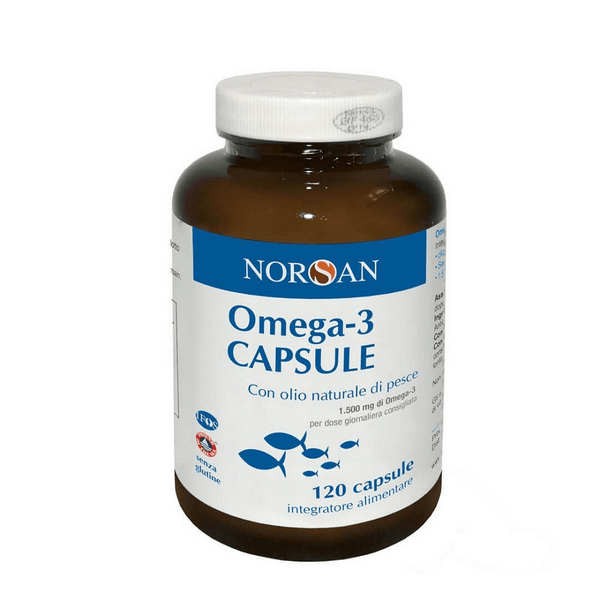 Norsan Omega 3 Integratore Acidi Grassi Olio di Pesce 120 Capsule