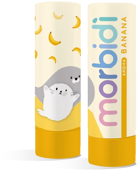 Pharmaidea Morbidì - Stick Labbra a Base Naturale Banana, 5.5ml