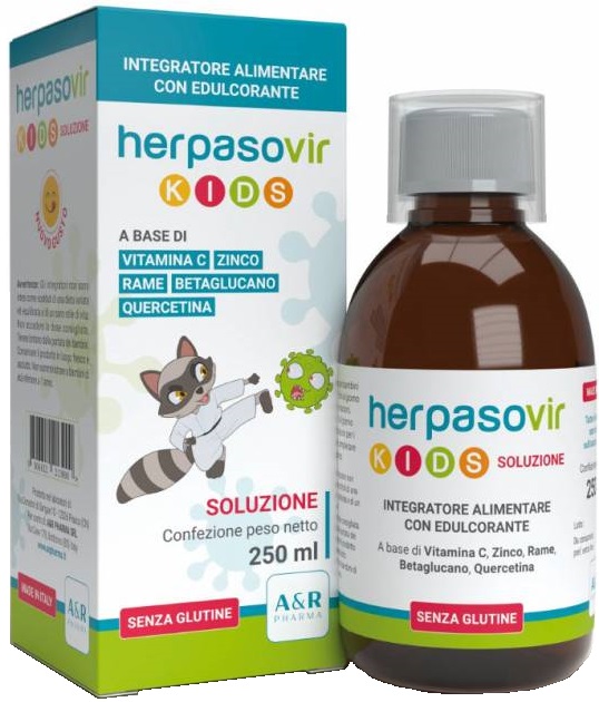 Herpasovir Kids Soluzione Rt 250 Ml ml orale