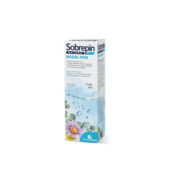 Sobrepin Natura Nasal Iper Soluzione Salina Ipertonica con Estratti Naturali 30 ml