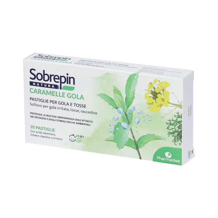 Sobrepin natura caramella gola 20 pastiglie