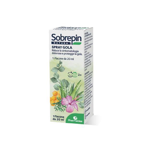 Sobrepin Natura Spray Gola con Estratti Naturali Per Tosse e Gola Irritata 20 ml