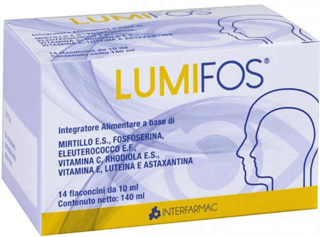 Lumifos Integratore Alimentare per Vista e Concentrazione 14 Flaconcini — confronto prezzi