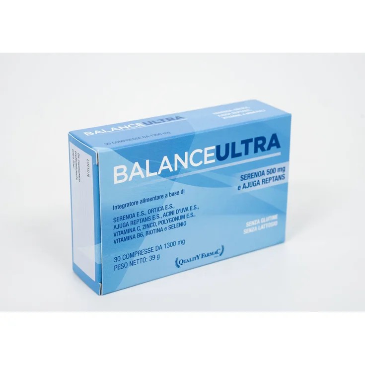 Quality Farmac Balance Ultra - Integratore Balance Ultra 30 per la prostata, 30 compresse