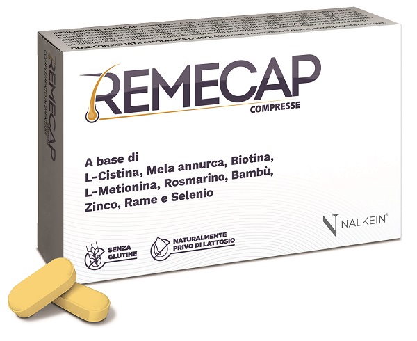 Remecap 30 compresse rivestite da 1,25 g senza glutine naturalmente privo di lattosio