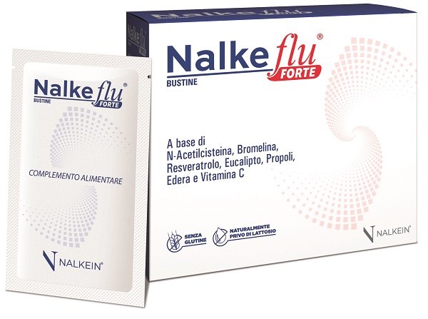 Nalkein Nalkeflu Forte Integratore Alimentare Benessere Vie Respiratorie, 20 bustine