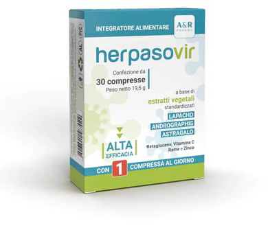 A&R Pharma Herpasovir Integratore Prevenzione Infezioni Virali, 30 Compresse — confronto prezzi