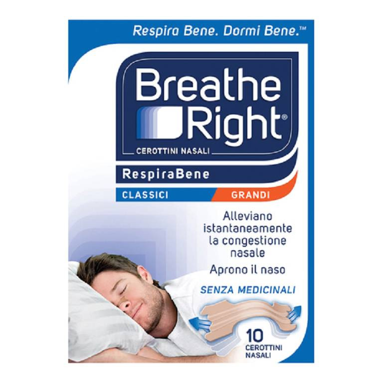 Breathe Right Cerotti Nasali per la Congestione Nasale 10 Cerotti