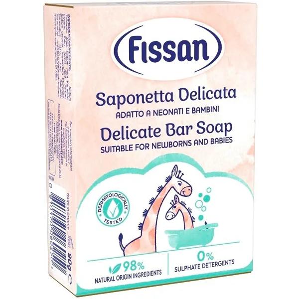 Fissan Saponetta Solida Delicata Neonati e Bambini Pelle Sensibile 90g