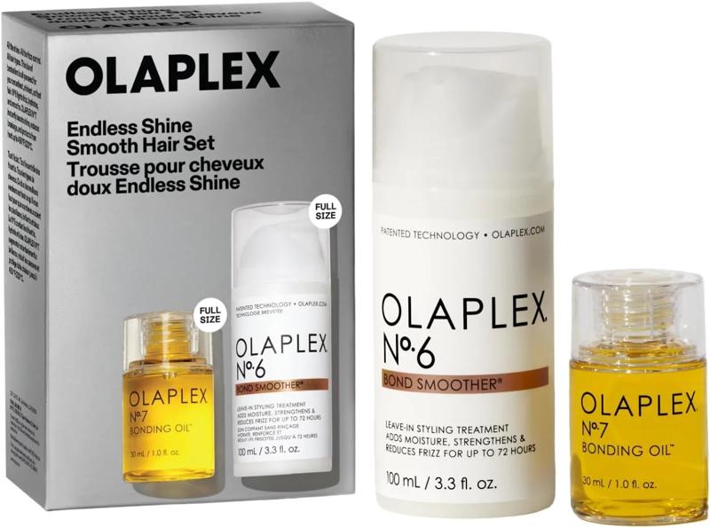 Olaplex Endless Shine Smooth Hair Cofanetto Edizione Limitata con Olio Legante n. 7 e Olio Lisciante n. 6
