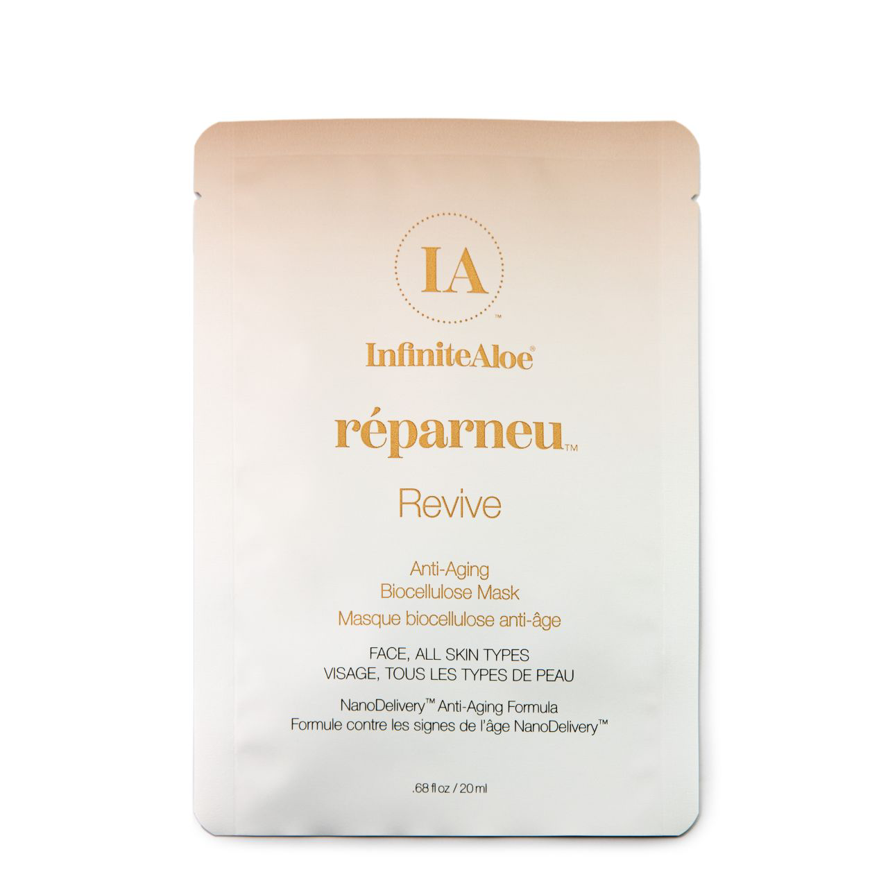 Infinite Aloe Reparneu Revive Maschera Anti-età In Fibra Di Biocellulosa 20ml