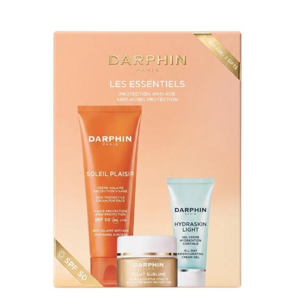 Darphin Les Essentiels Cofanetto con Crema Gel Idratante + Capsule Potenzianti di Luminosità e Crema Solare Viso SPF 50