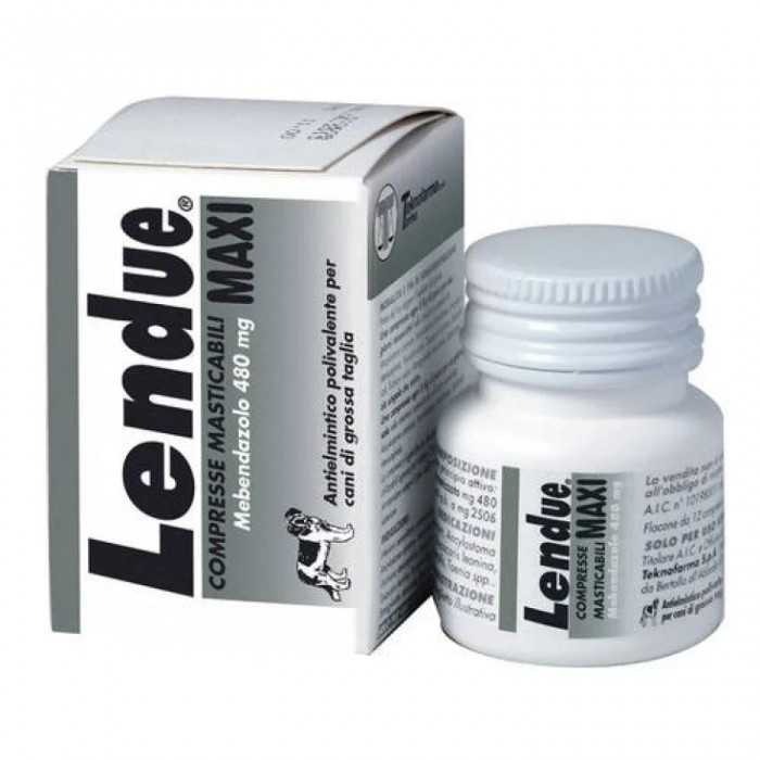 Lendue Maxi Compresse Masticabili Antielmintico per Cani 35 Compresse