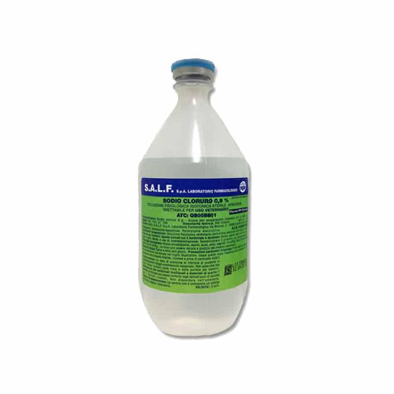 Salf Sodio Cloruro 0,9% Soluzione Fisiologica per Animali 1 flacone da 500 ml