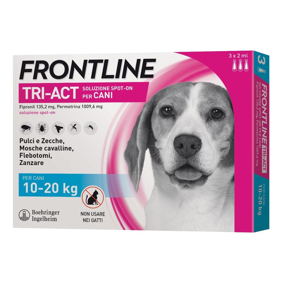 Frontline Tri-Act Soluzione Spot On Cani 10-20Kg 3x2ml