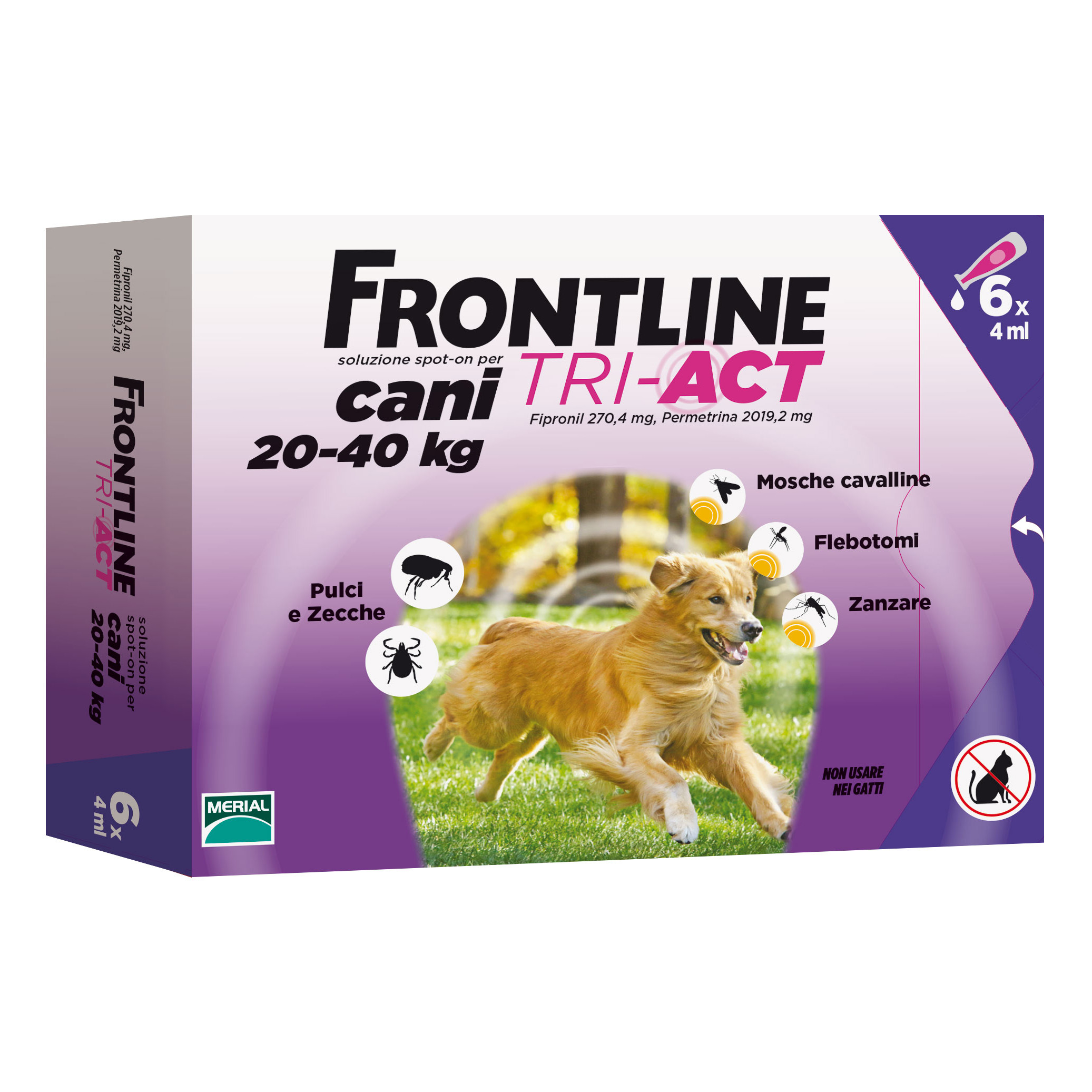 Frontline tri-act.6 pip.4ml — confronto prezzi