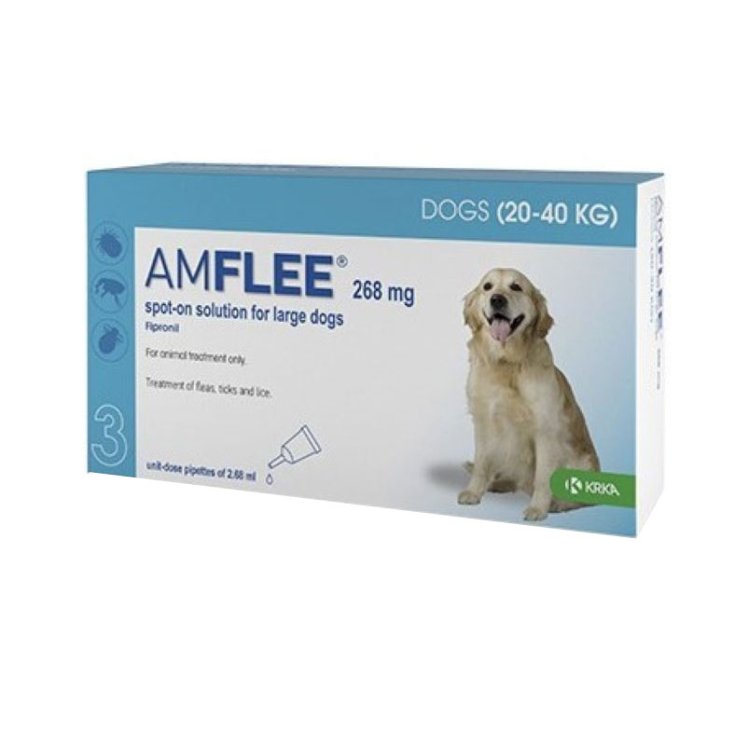 Amflee spoton 3 pipette 20-40 kg ca — confronto prezzi