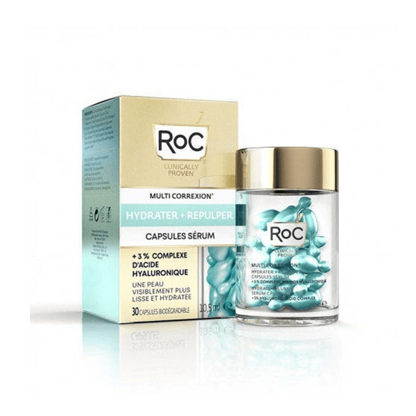 Roc Multi Correxion Hydrate + Plump Siero Viso Anti Rughe 30 Capsule