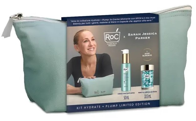 Roc Kit Hydrate + Plump Limited Edition Con Siero Viso 30 Capsule 10,5ml + Crema Spf 30 Idratante Viso 50ml | Offerta Speciale