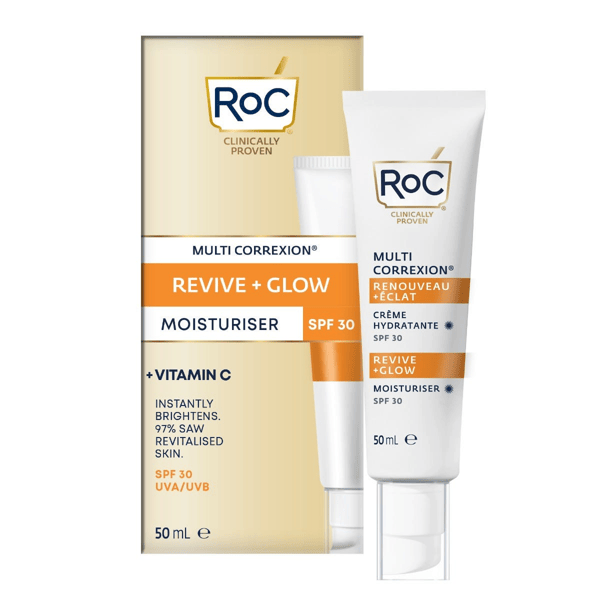 Roc Multi Correxion Revive + Glow Crema Idratante SPF30 50 ml