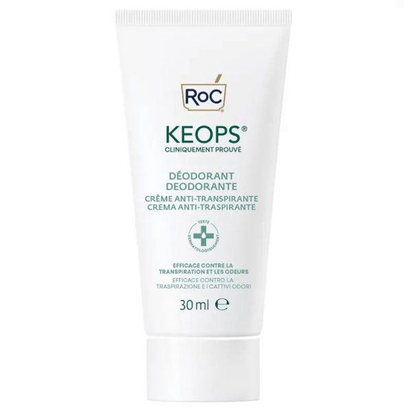 Roc Keops Deodorante in Crema Antitraspirante e Controllo Sudorazione per 7 Giorni 30 ml