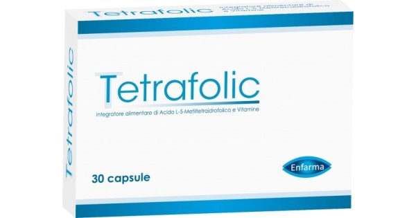 Tetrafolic Integratore Alimentare Vitamine e Minerali Senza Glutine 30 Capsule — confronto prezzi