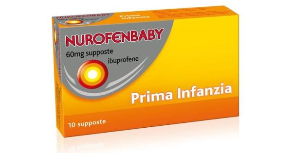 Nurofen Baby Prima Infanzia 60 mg Ibuprofene Indicato Per Febbre 10 Supposte