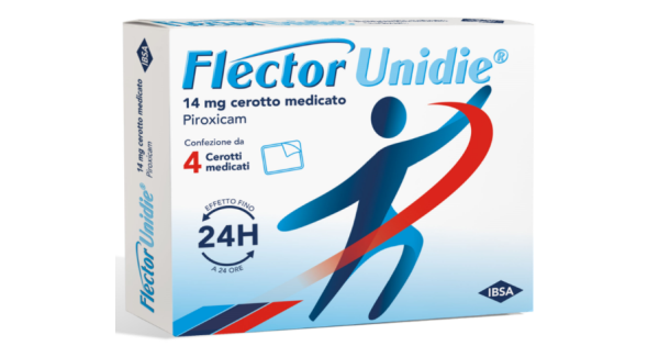 Flector Unidie Cerotti Medicati per Dolori Articolari e Muscolari 4 cerotti 14mg