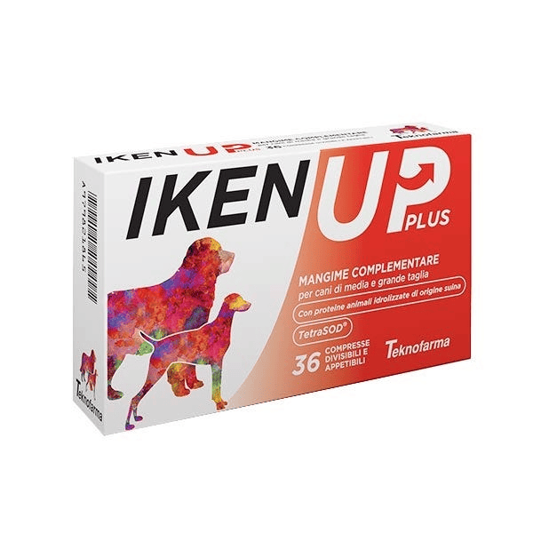 Teknofarma Iken Up Integratore Energetico Cani E Gatti Taglia Media e Grande 36 Compresse