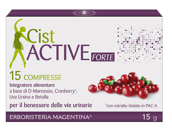 Erboristeria Magentina CistActive Forte Integratore Alimentare, 15 Compresse — confronto prezzi