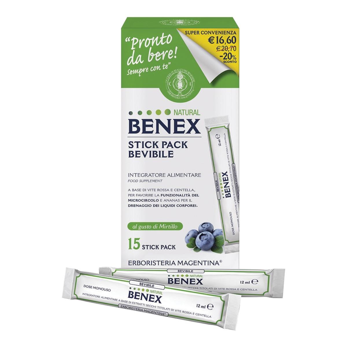 Benex bevibile 15 stick da 12 ml taglio prezzo — confronto prezzi