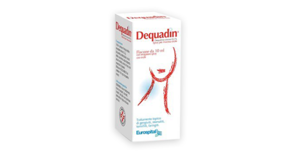 Dequadin Spray Per Mucosa Orale 0,5% Dequalinio Cloruro 10 ml