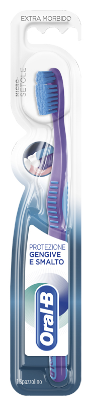 Oral-B Gengive & Smalto - Spazzolino Manuale Adulti Extra Morbido, 1 Pezzo