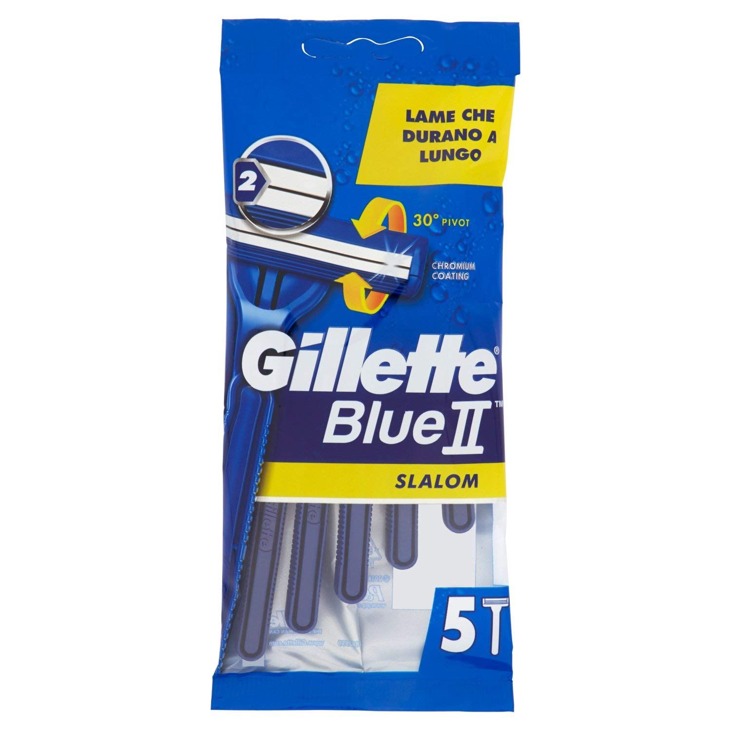 Rasoio Gillette R&G Blu II Slalom X5 - Precisione e Comfort 10x10x8 kg Altro — confronto prezzi