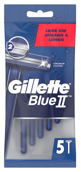 Gillette Rasoio Usa e Getta Blue II Standard 5 Pezzi