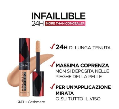 L’OREAL PARIS - Infaillible More Than Concealer - Correttore N. 327 Cashmere